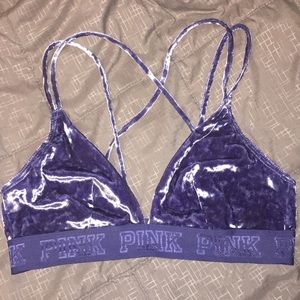 PINK Velvet Bralette